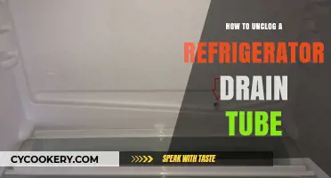 Quick Fix: Unclog Your Refrigerator Drain Tube in Easy Steps