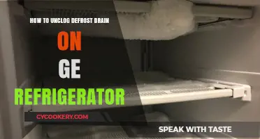 Unclogging Your GE Refrigerator's Defrost Drain: A Simple Guide