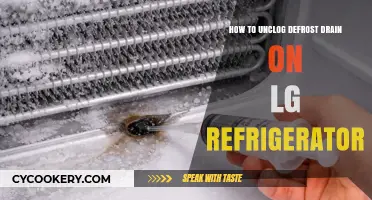 Unclogging Your LG Fridge's Defrost Drain: A Simple Guide