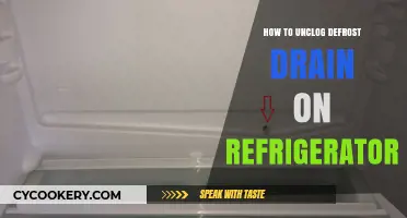 Quick Fix: Unclog Your Refrigerator's Defrost Drain in Easy Steps