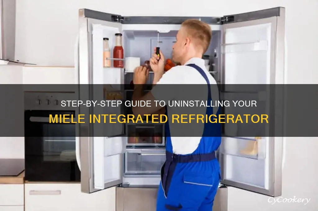 how to uninstall a miele integrated refrigerator