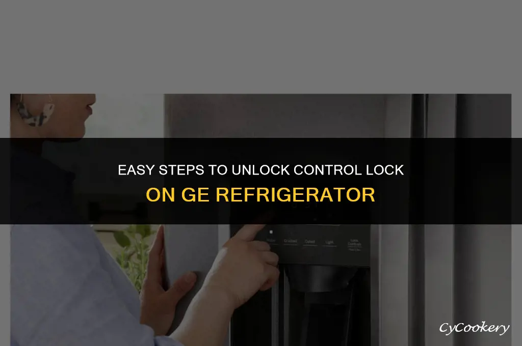 how to unlock control lock on ge refrigerator