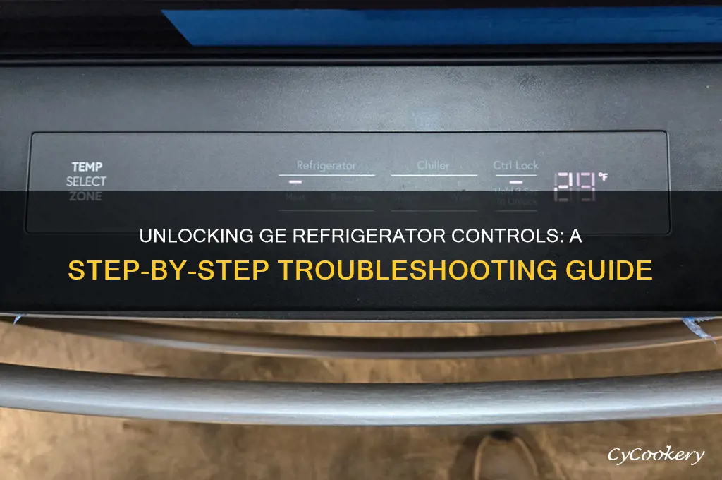 how to unlock controls on ge refrigerator