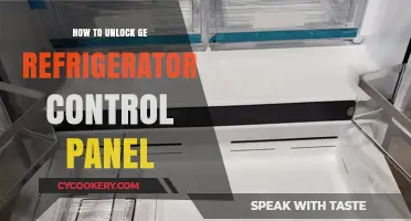 Unlocking Your GE Refrigerator Control Panel: A Step-by-Step Guide