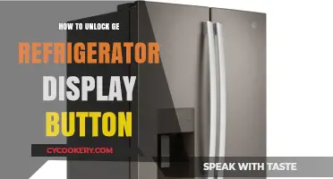 Unlocking Your GE Refrigerator Display Button: A Quick & Easy Guide