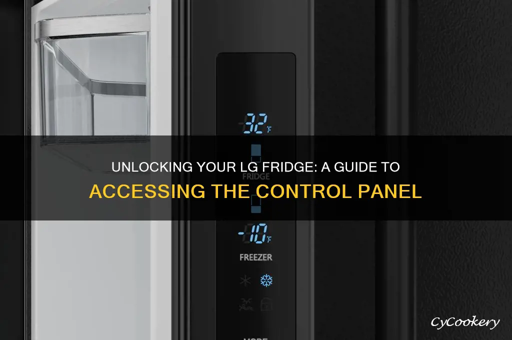 how to unlock lg refrigerator control panel