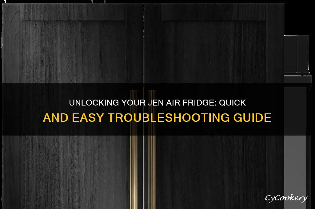 how to unlock my jen air refrigerator