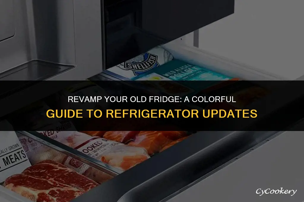 how to update an old refrigerator with colors