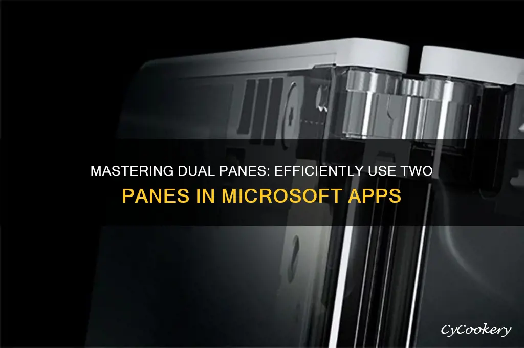 how to use 2 panes on microsoft