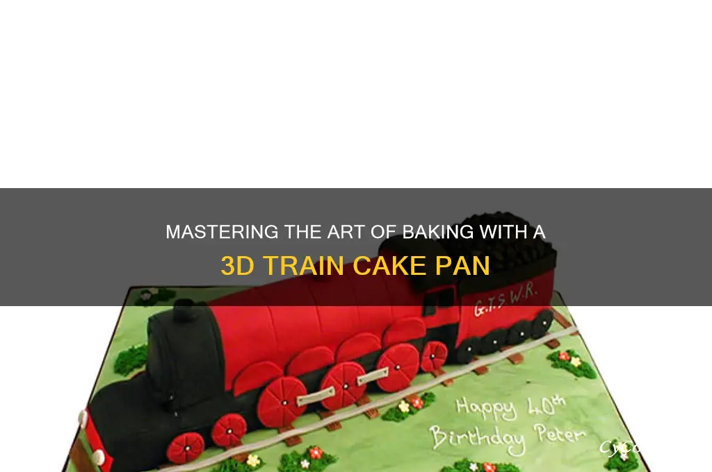 how to use a 3d train cake pan