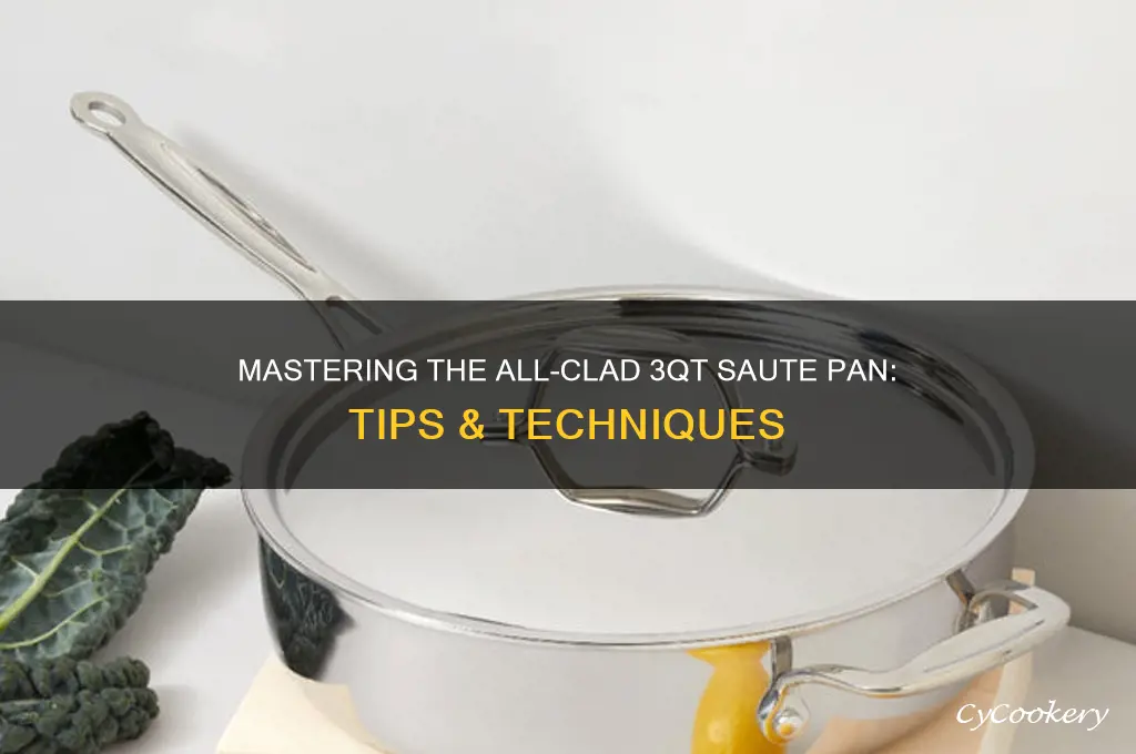 how to use a 3qt saute all clad pan