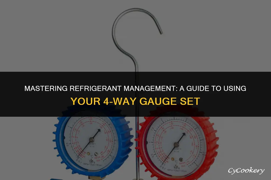 how to use a 4 way refrigerant guage set