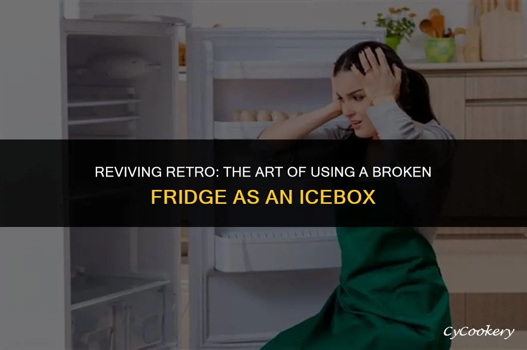 how to use a broken refrigerator like an icebox