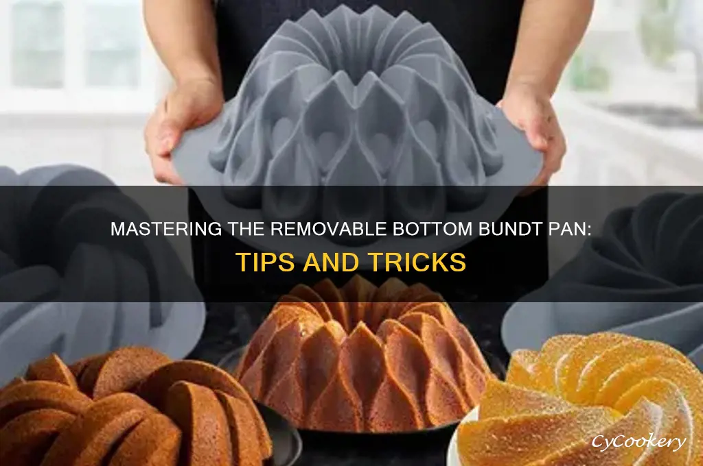 how to use a bundt pan with removable bottom