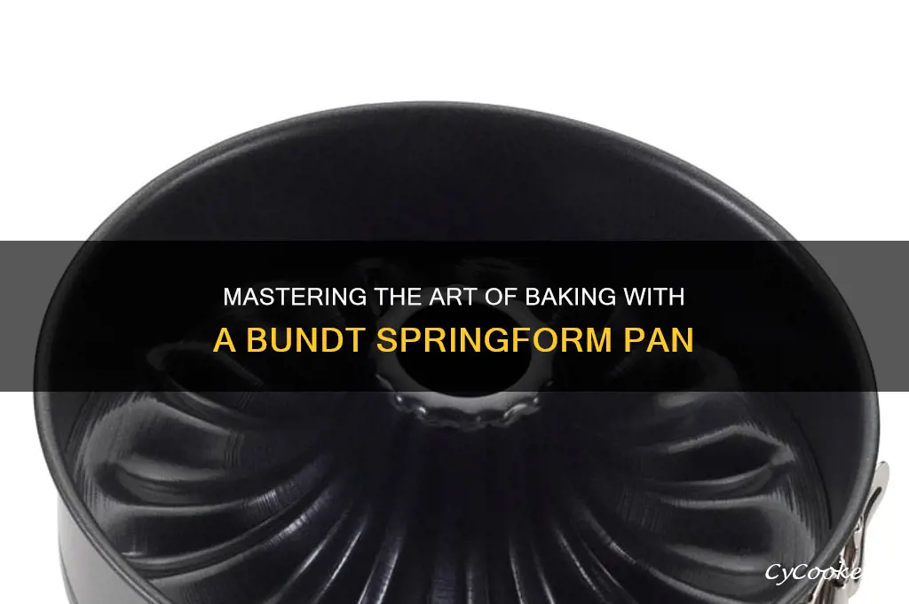 how to use a bundt springform pan