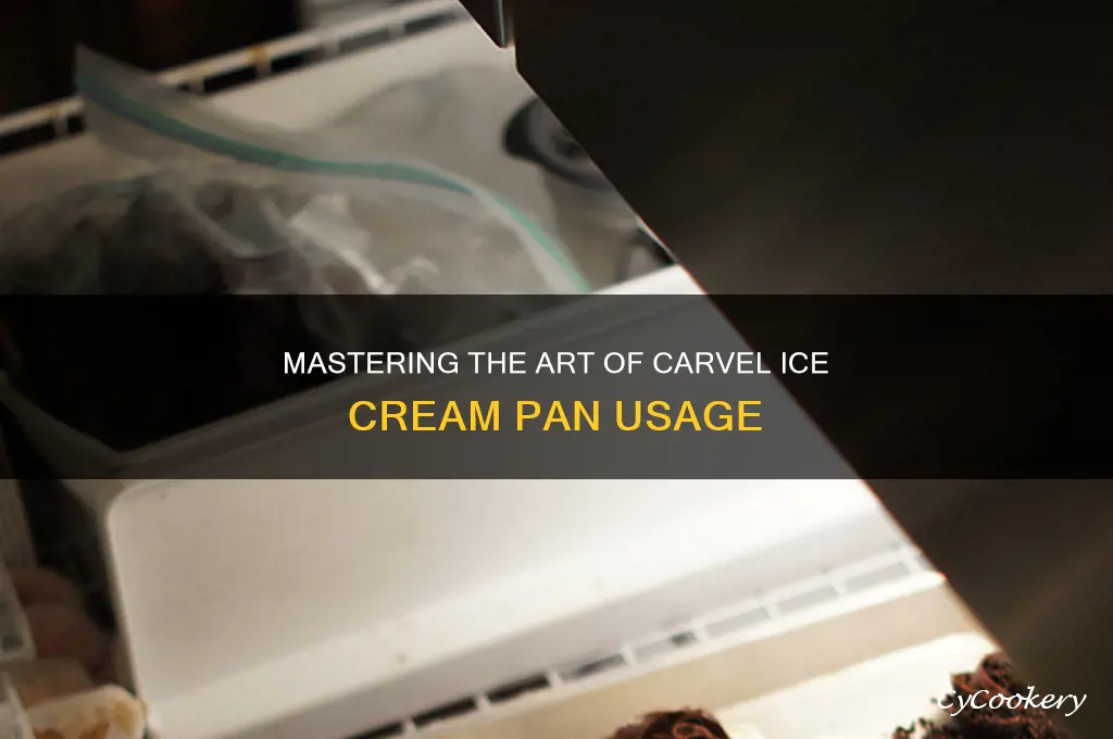 how to use a carvel ice cream pan