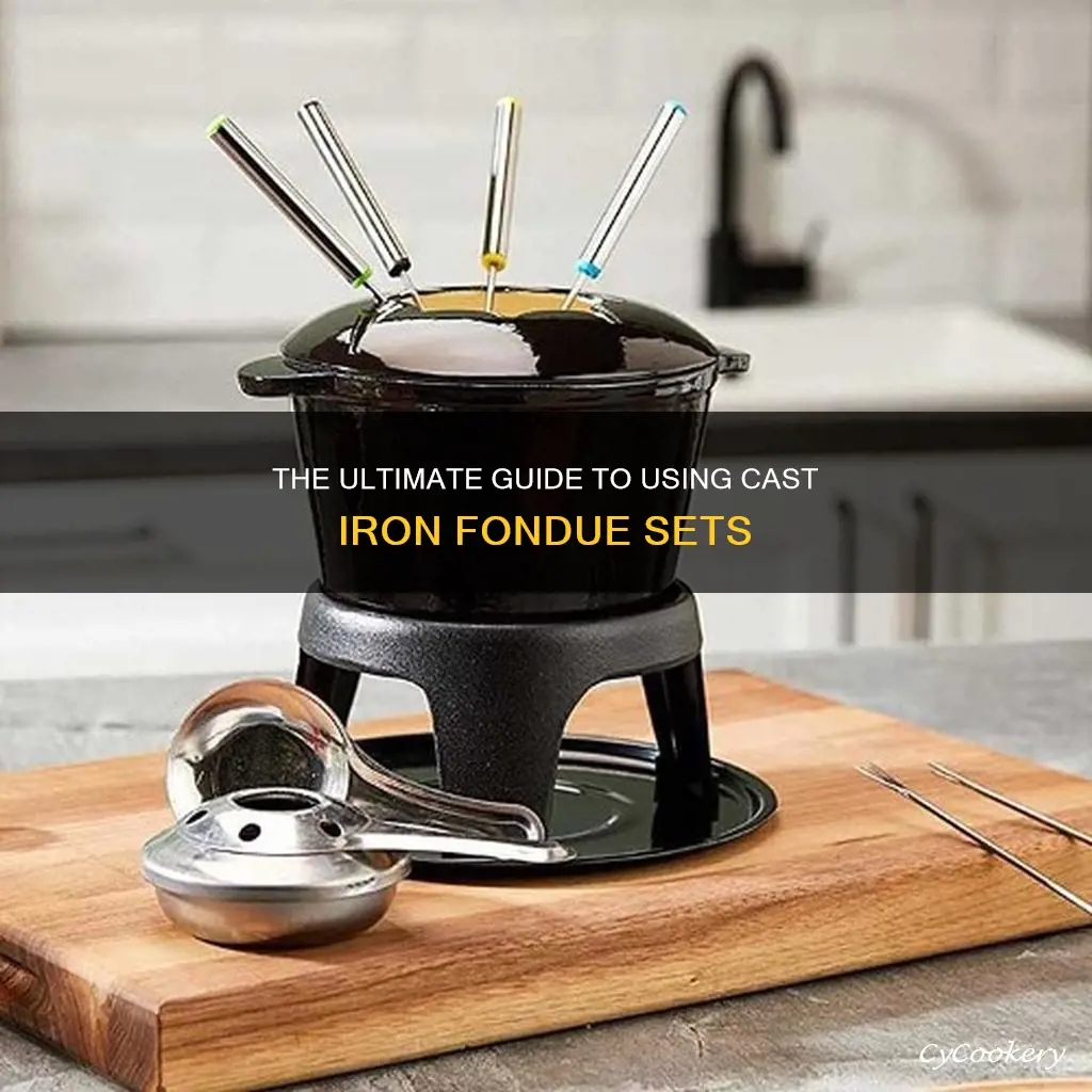 how to use a cast iron fondue set