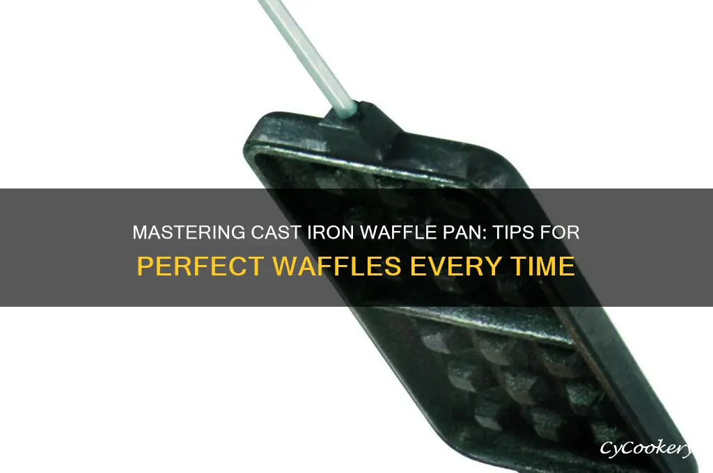 how to use a cast iron waffle pan