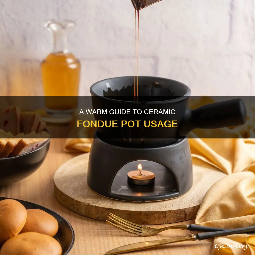 how to use a ceramic fondue pot