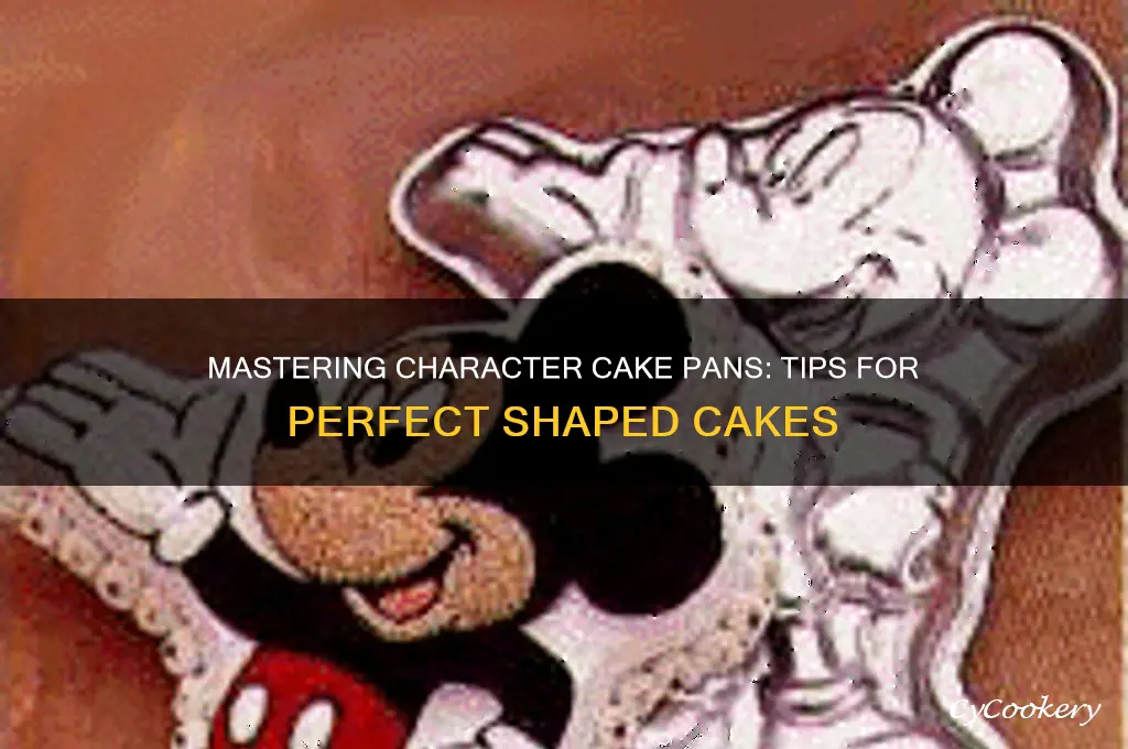 how to use a character cake pan