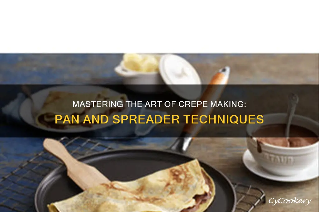 how to use a crepe pan and spreader