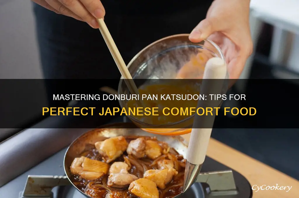 how to use a donburi pan katsudon