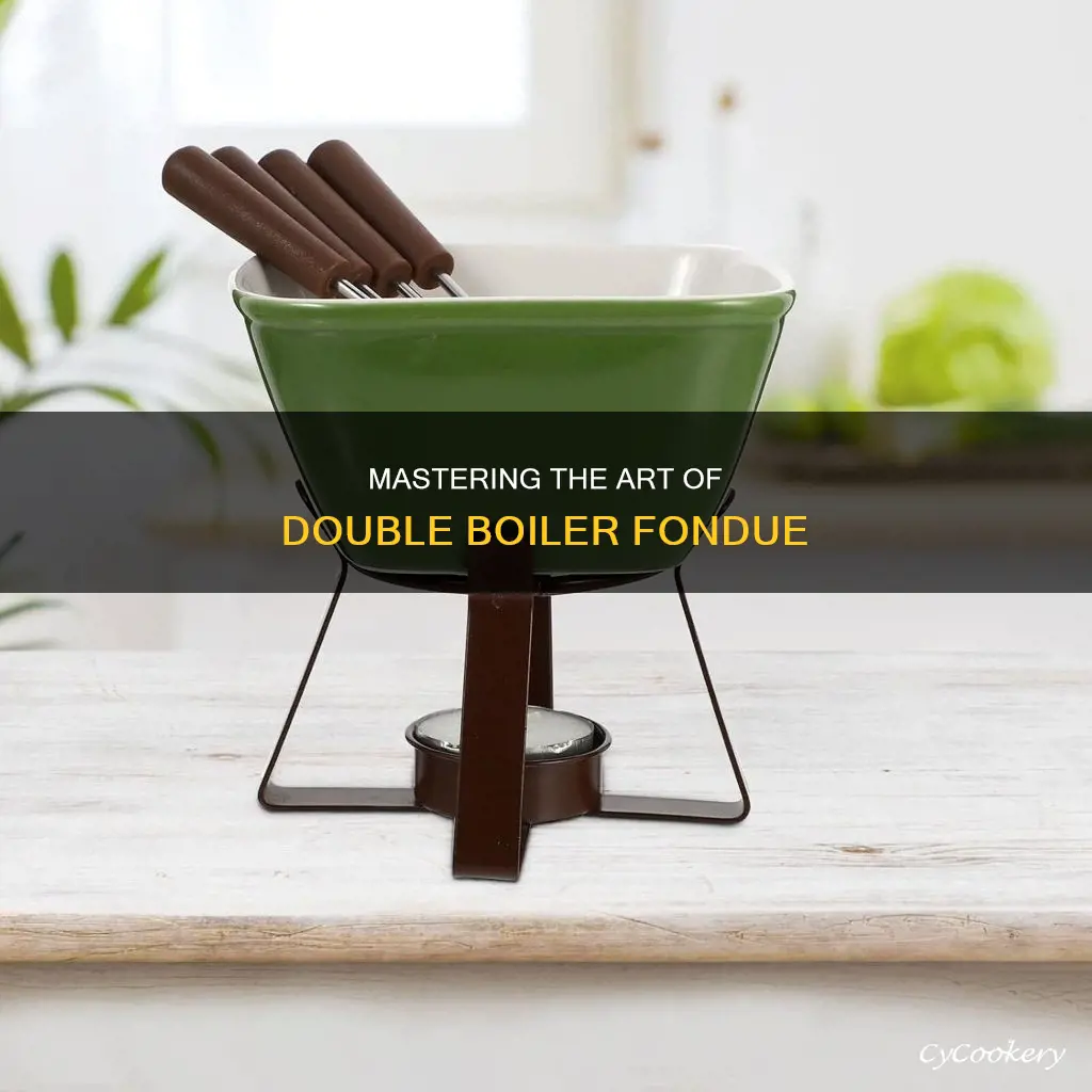 how to use a double boiler fondue pot