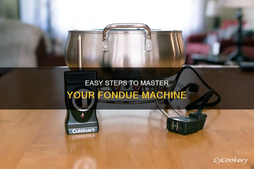 how to use a fondue machine