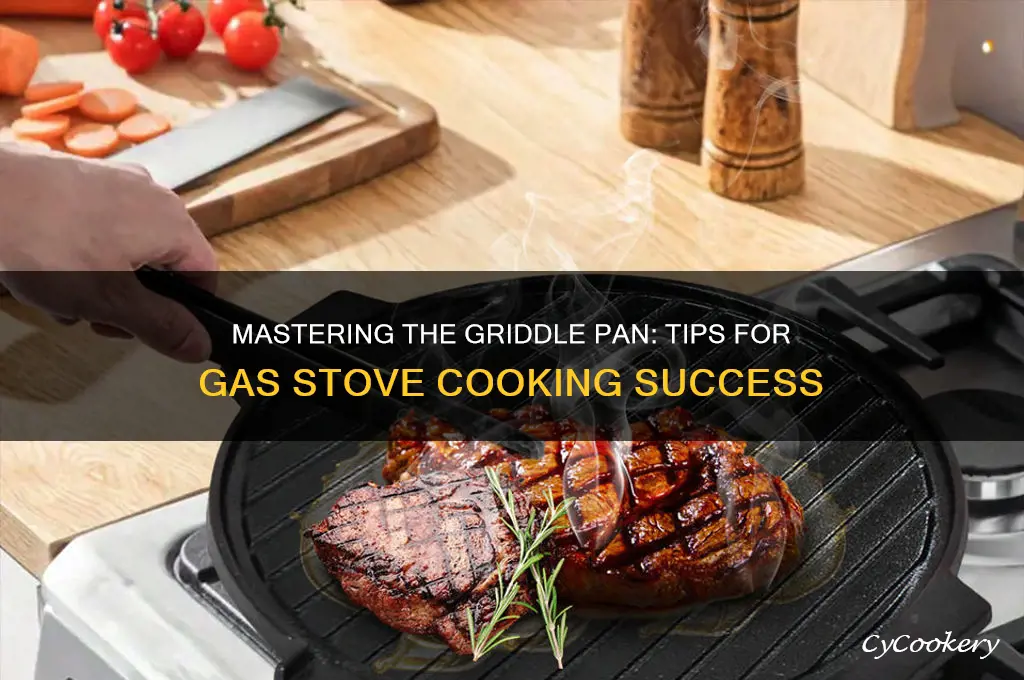 how to use a griddle pan on a gas stove