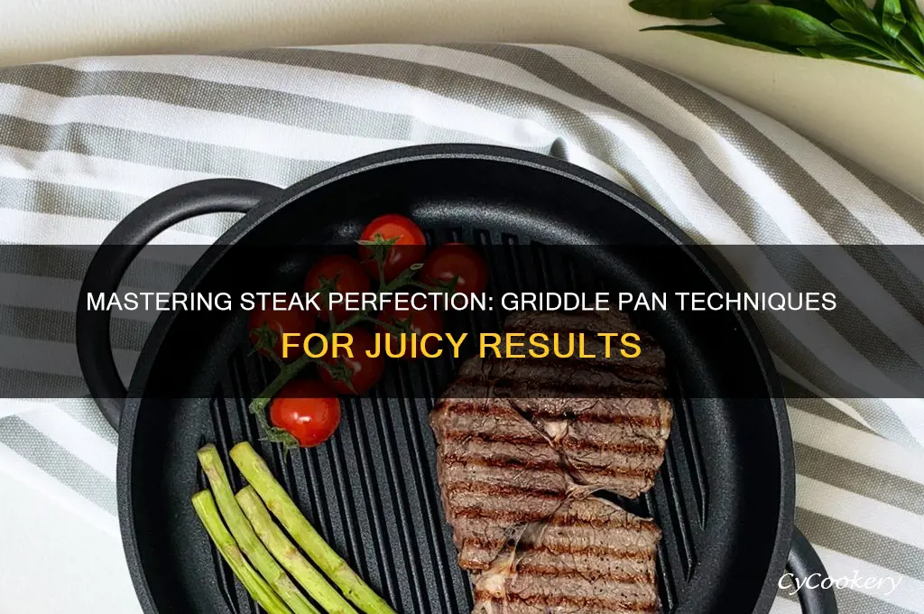 how to use a griddle pan to cook steak