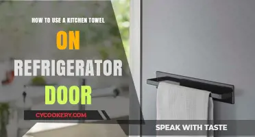 Smart Kitchen Hack: Using a Towel on Your Fridge Door