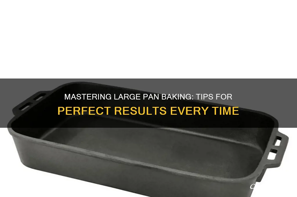how to use a large pan for baking