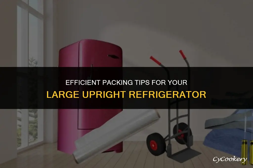 how to use a pack a large upright refrigerator