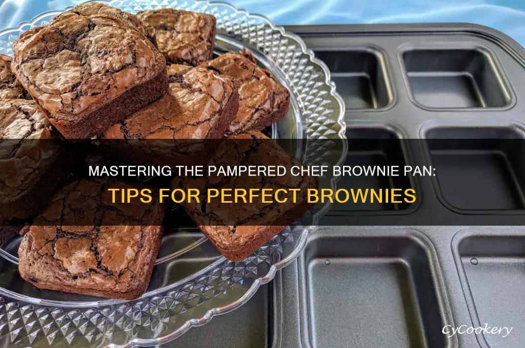 how to use a pampered chef brownie pan