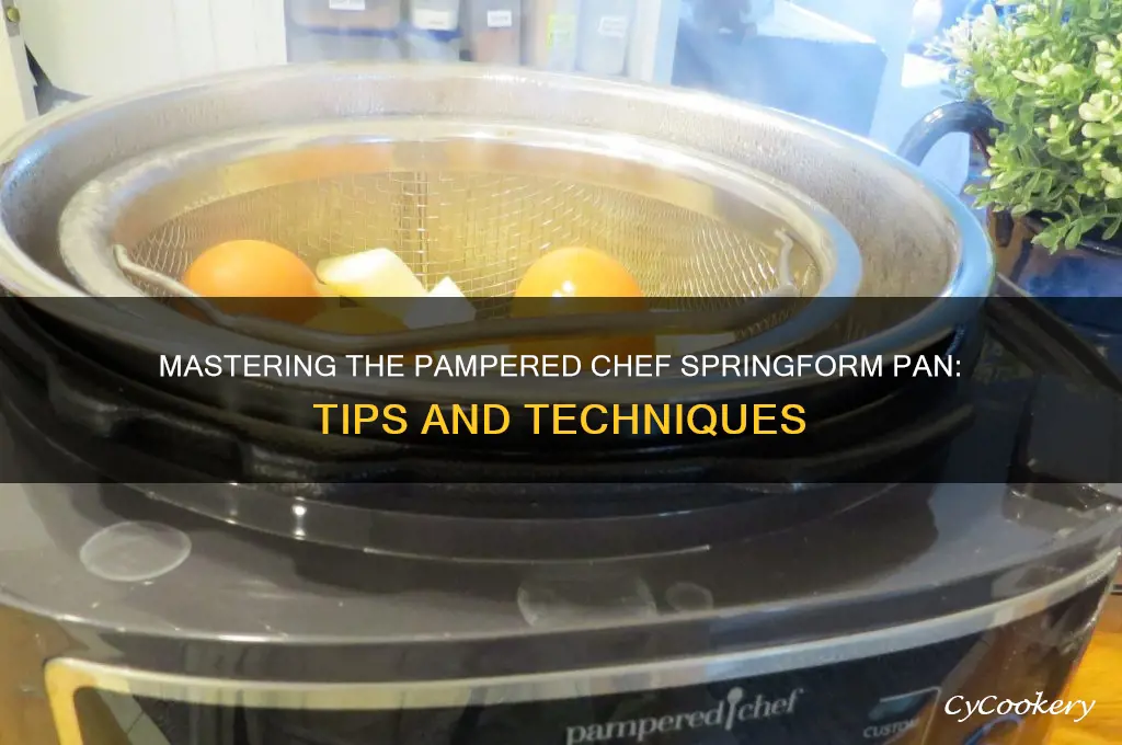 how to use a pampered chef springform pan
