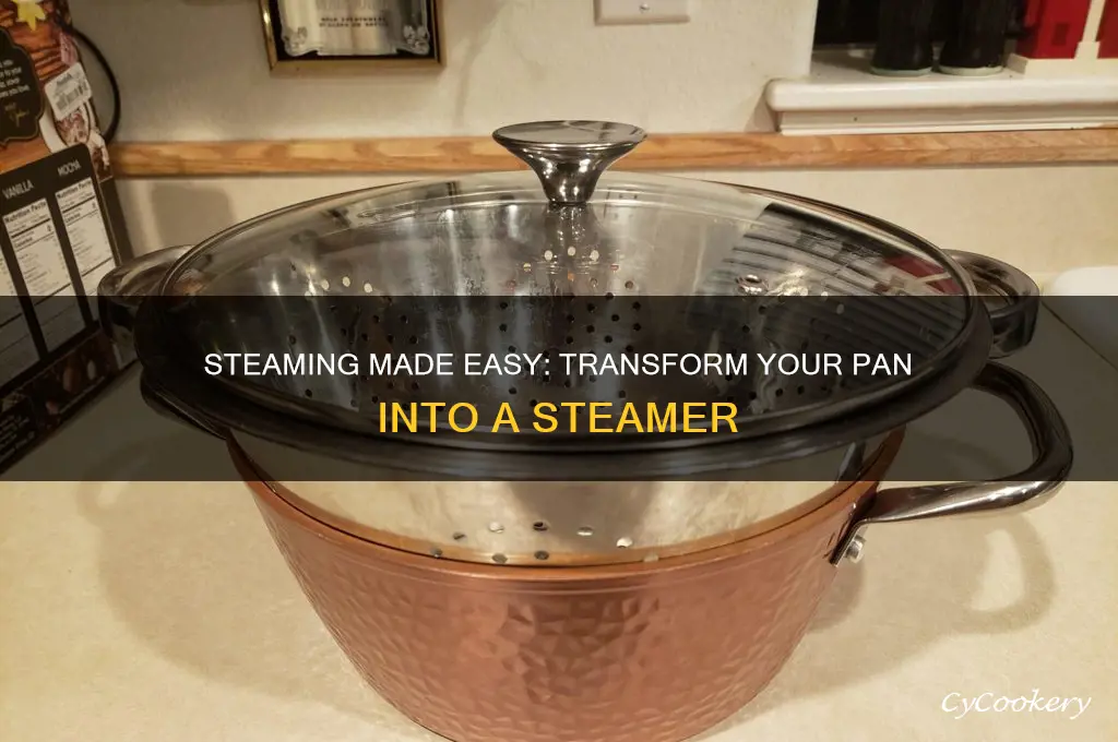 how to use a pan as a steamer