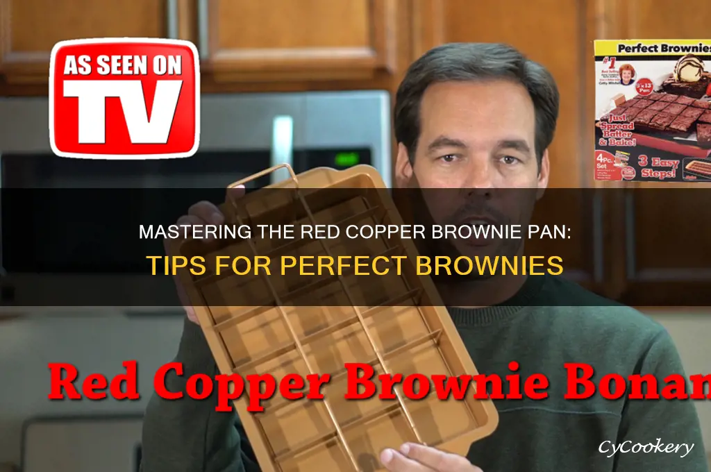 how to use a red copper brownie pan