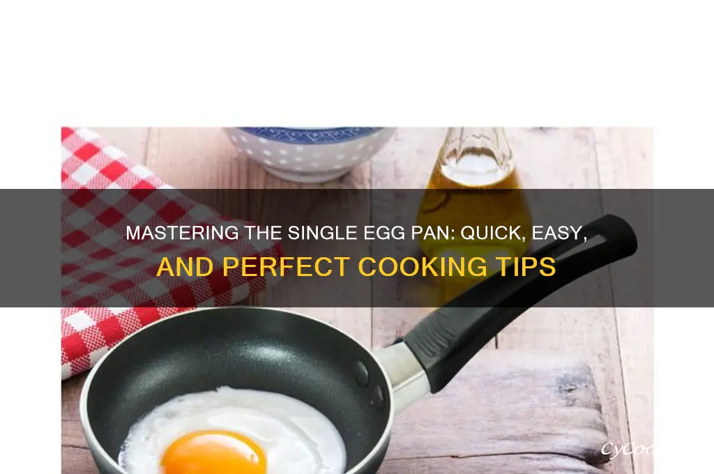 how to use a single egg pan