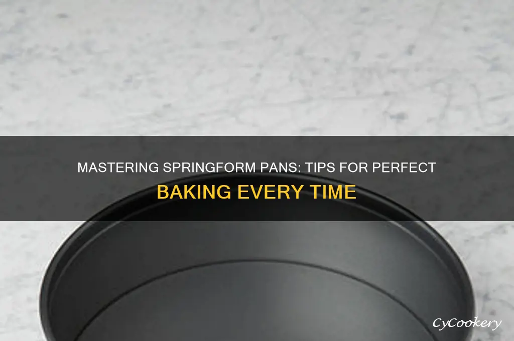 how to use a spring form pan