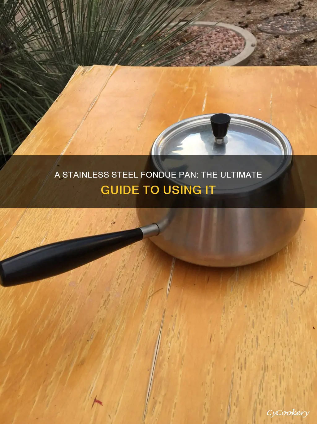 how to use a stainless steel fondue pan