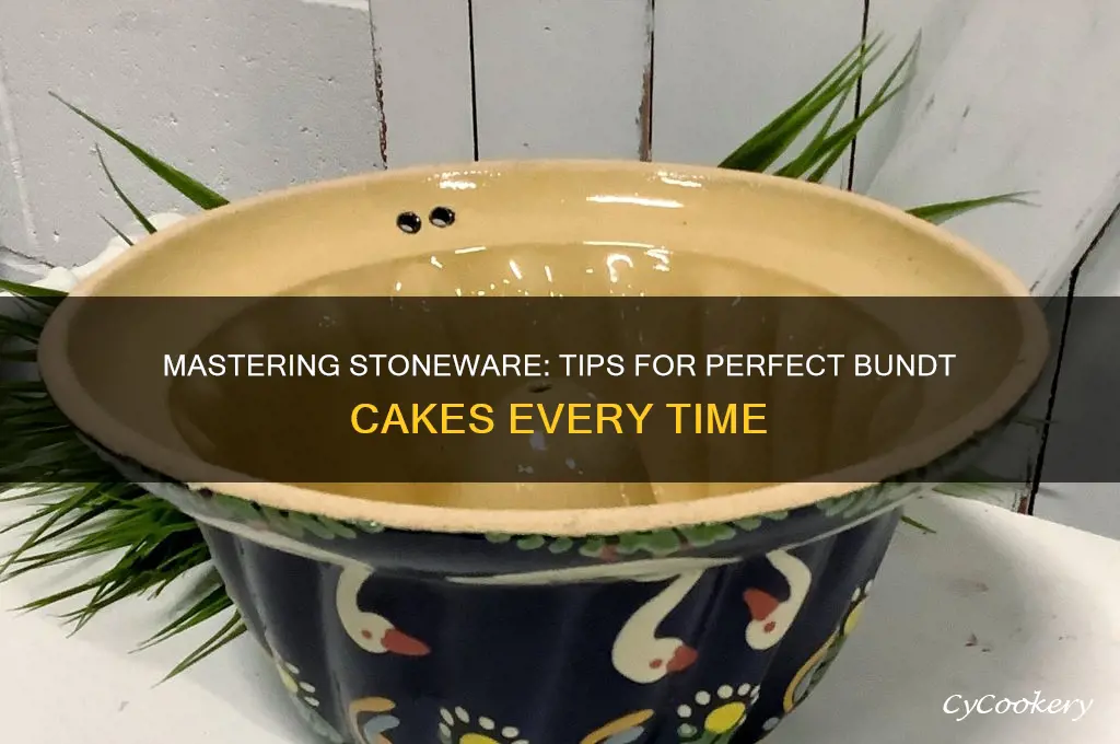 how to use a stoneware bundt pan