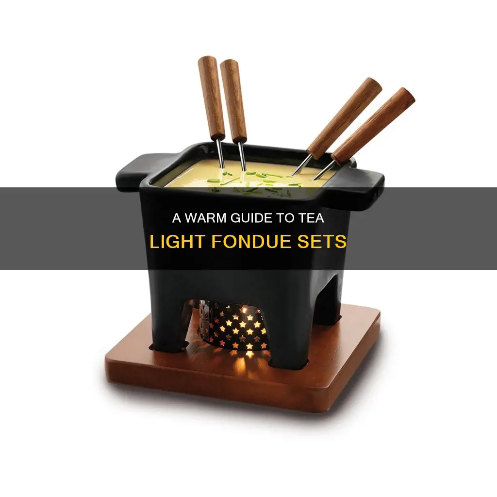 how to use a tea light fondue set