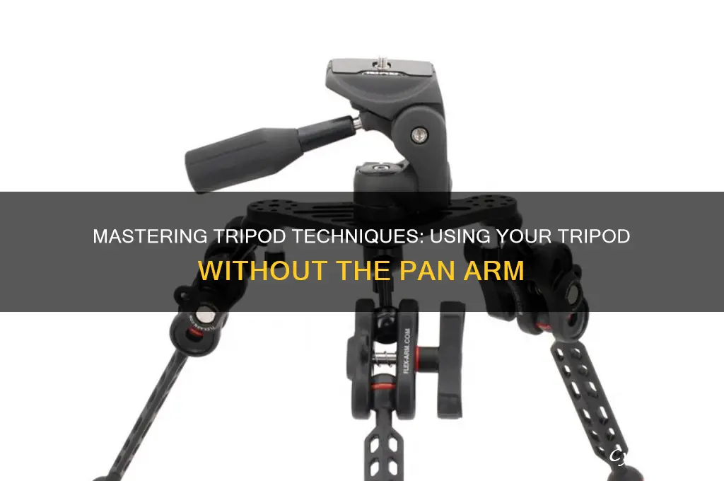 how to use a tripod without the pan arm