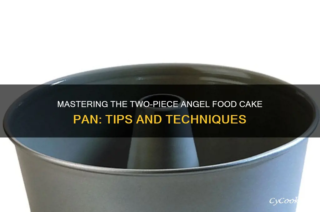 how to use a two piece angel food cake pan