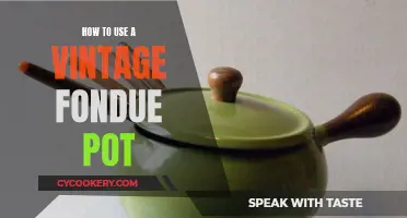 Vintage Fondue Pot: Guide to Using Your Retro Appliance