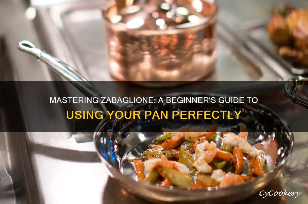 how to use a zabaglione pan