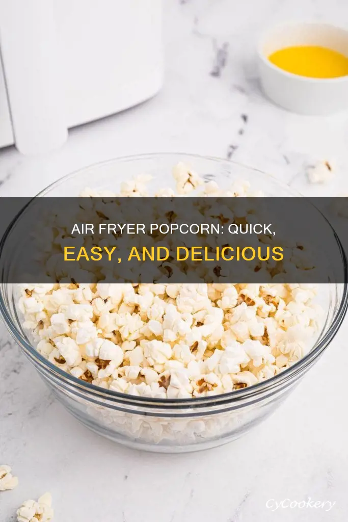 how to use air fryer to make popcorn