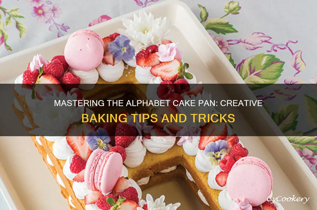 how to use alphabet cake pan