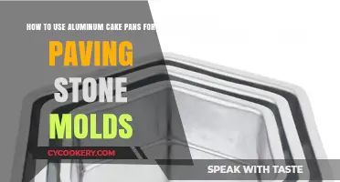 DIY Paving Stones: Using Aluminum Cake Pans as Molds