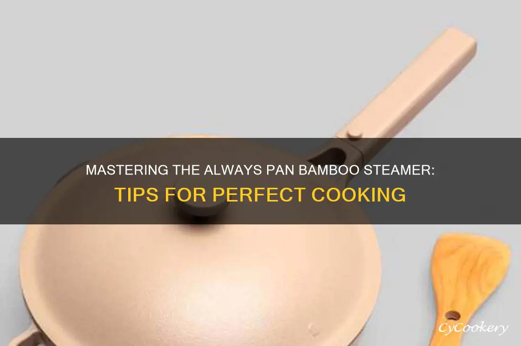 how to use always pan bamboo steamer